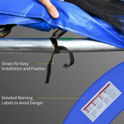 Trampoline Safety Pad for 12ft Round Frame Prevents Bumps and Scrapes Multicolour AOSOM