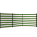 Outdoor Windbreak for Camping and Beach Shelter with Steel Poles and Carry Bag Army Green