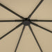 Beige 3m x 3m Gazebo Canopy Replacement Cover Water Resistant with UPF30+ by Outsunny