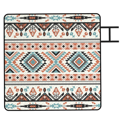 Camping Mat for 3 to 4 People with Water-Repellent Surface and Easy Carry Mixed Colour AOSOM