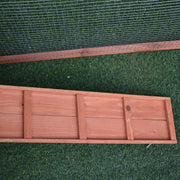 2 Tier Wooden Guinea Pig Hutch With Ramp Ideal For Outdoor Use, Natural Wood Colour