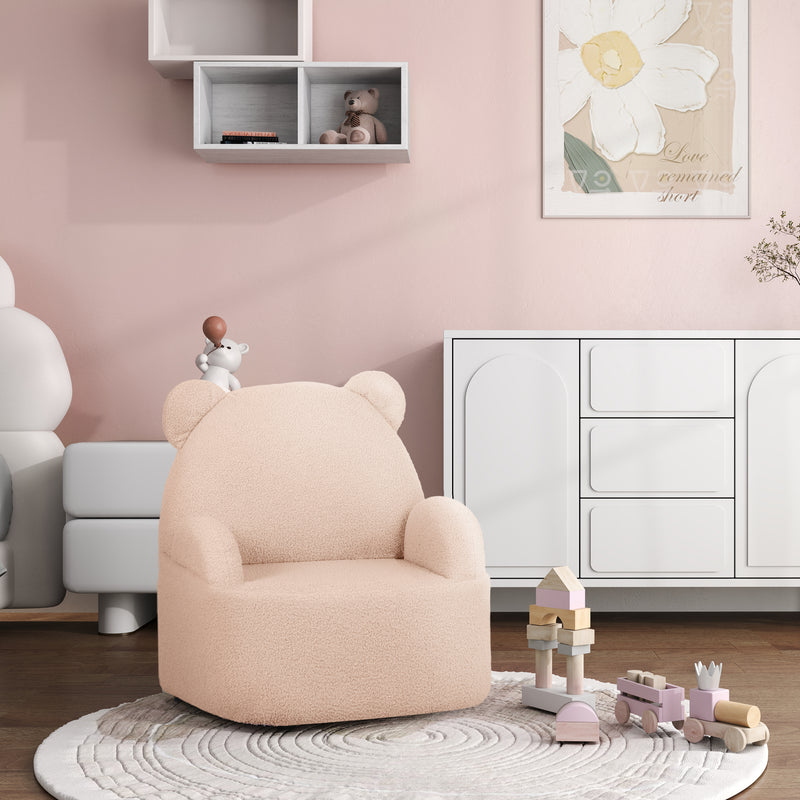 Bear Shaped Toddler Armchair for Bedroom or Playroom Ages 18 Months to 3 Years, Pink