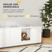 Two Room Whelping Box for Medium Dogs with Pad and Clear Panels 196 x 96cm by PawHut