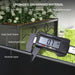 Black Raised Garden Bed with Trellis Galvanised Planter Box with Drainage for Vegetables and Herbs by Outsunny