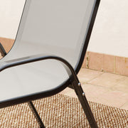Outsunny Three-Piece Outdoor Garden Set - Light Grey AOSOM