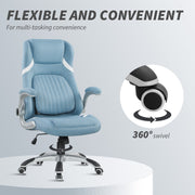 Ergonomic Home Office Chair with Adjustable Height and Tilt Function for Comfort Blue