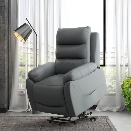Electric Riser Recliner Chair with Massage and Lift Assist for Elderly Living Room Use Grey