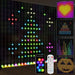 LED Curtain Fairy Lights 3x3m with Remote App Control 400 RGBIC Colour Changing by HOMCOM