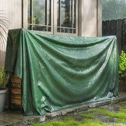 Waterproof Tarpaulin for Outdoor Furniture and Car Protection with Reinforced Grommets Green AOSOM