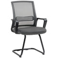 Mesh Desk Chair with Ergonomic Backrest for Comfortable Home Working Dark Grey