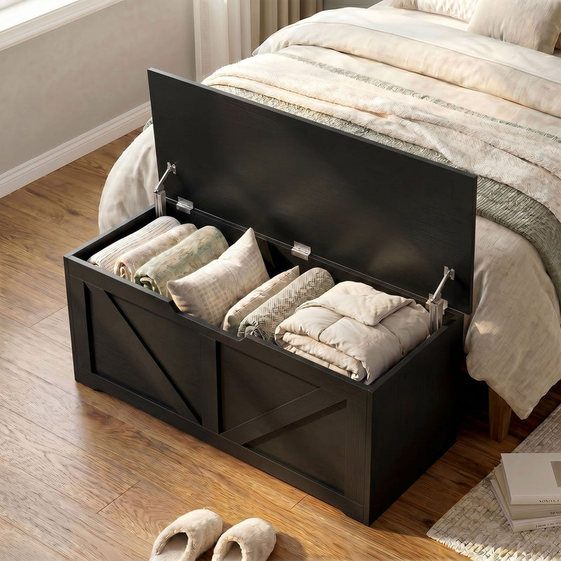 Storage bench 127L - Black