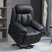 Electric Riser Recliner Armchair With Remote for Elderly Comfort and Support Black