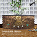 Cream White Galvanised Raised Garden Bed with Safety Edging and Gloves by Outsunny