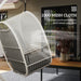 Light Grey Hanging Egg Chair with Stand and Cushions for Garden or Patio by Outsunny