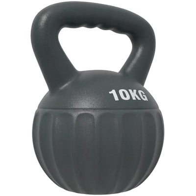 Kettlebell 10 kg for Safe Home Strength Training with Stable Base Grey AOSOM
