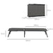 Set of 2 Grey Rattan Sun Loungers With Adjustable Backrest for Garden and Poolside by Outsunny