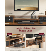 Vasagle Industrial Style Electric Standing Desk With Drawers and Lights For Home Office