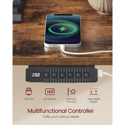 Vasagle Industrial Style Electric Standing Desk With Drawers and Lights For Home Office