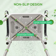 Adjustable Aluminium Bath Seat With Backrest For Elderly And Disabled Support Grey