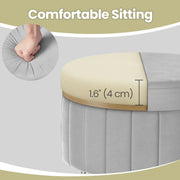 Cutaway of the seat showing the 4 cm foam cushion under the velvet cover