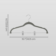 Labelled dimensions diagram of the hanger showing 42.5 cm width and 23.5 cm height