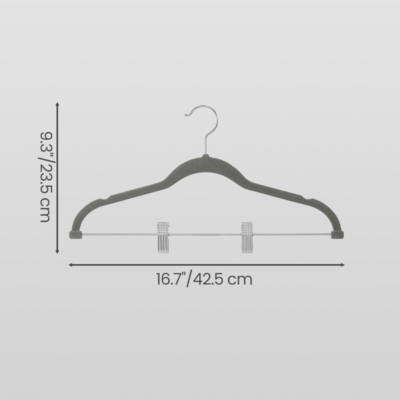 Labelled dimensions diagram of the hanger showing 42.5 cm width and 23.5 cm height