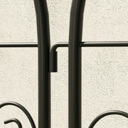 Garden Trellis Set of 2 for Climbing Plant Support and Privacy Screen Black Outsunny