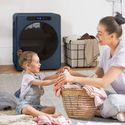Compact Vented Tumble Dryer for Small Spaces with Touch Controls and 5kg Capacity Blue AOSOM