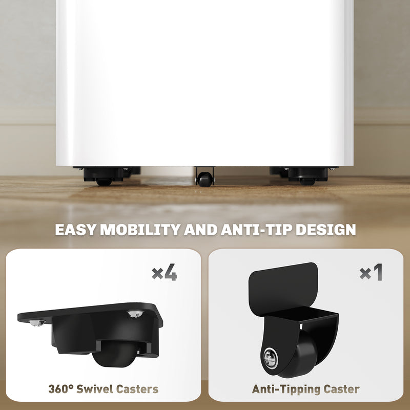 White 3 Drawer Steel Filing Cabinet with Lock for Home Office by Vinsetto