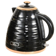 Black 3kW Rapid Boil Honeycomb Cordless Kettle for Fast Heating by HOMCOM