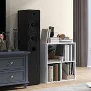 2 Tier Small White Bookcase With Adjustable Shelf For Home Office Or Study Storage