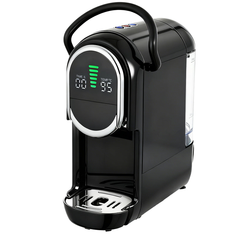 Coffee Machine for Pods and Ground Coffee Compact Easy Clean Black AOSOM