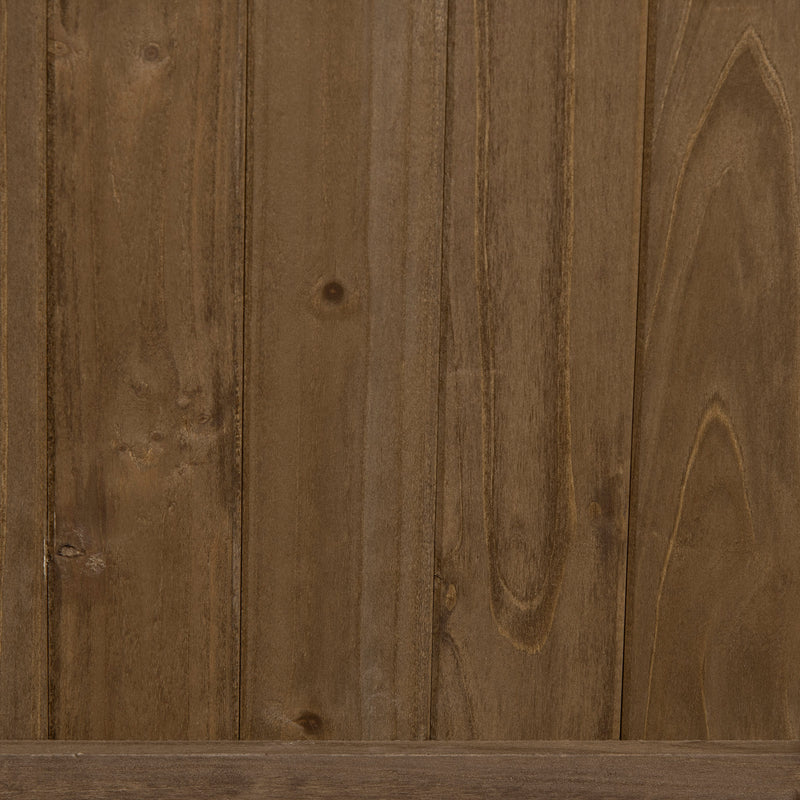 2 Piece Wooden Raised Planter Bed With Trellis For Climbing Plants And Veg, Brown