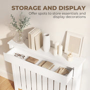 Radiator Cover with Storage Drawer for Hallway Safety and Organisation White Homcom