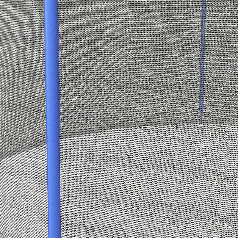10ft Trampoline Net Replacement with Zipped Entrance and Pole Covers Blue by SPORTNOW AOSOM
