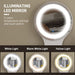 White Elegant Dressing Table with LED Mirror and Storage by HOMCOM