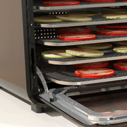 Black Six Tray Food Dehydrator Adjustable Temperature 35-70 Degrees Centigrade by HOMCOM