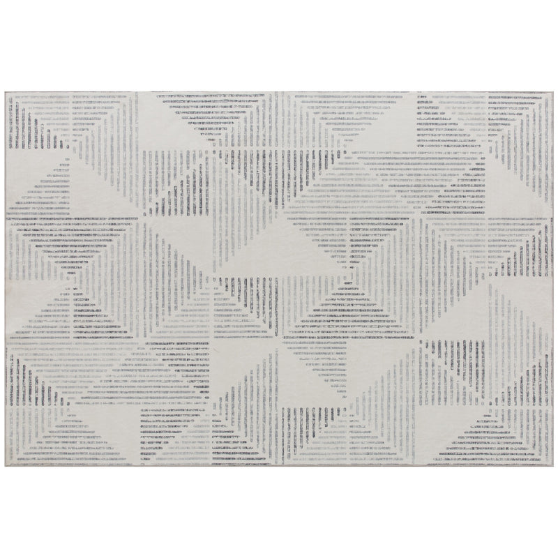 Soft Non Slip Geometric Area Rug for Living Room or Bedroom Washable 170 x 120 cm Grey