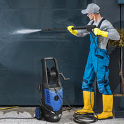 Pressure Washer for Patios Cars and Garden Furniture with Adjustable Nozzle Blue Black AOSOM