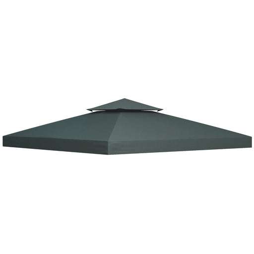 Grey 3x3m Gazebo Roof Replacement Canopy by Outsunny