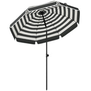 1.8m Beach Umbrella with Adjustable Tilt and Carry Bag for Easy Sun Protection (UPF30+) Outsunny