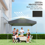 Gazebo Roof Replacement Waterproof UV Protection for 3 x 3 m Frames Black Outsunny