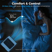 Portable Air Conditioner for Bedrooms and Living Rooms with 4-in-1 Cooling and Dehumidifier White Homcom
