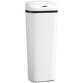 50L Touchless Kitchen Bin with Motion Sensor for Hygienic Waste Disposal White AOSOM