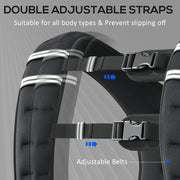8kg Weighted Running Vest with Adjustable Straps and Reflective Strips for Training Black AOSOM