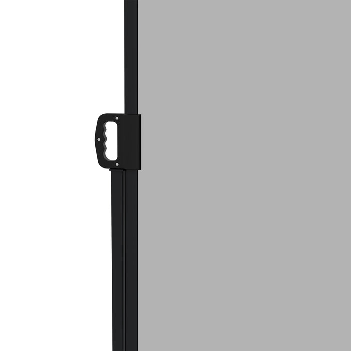 Light Grey 400 x 160cm Retractable Side Awning Privacy Screen for Garden or Patio by Outsunny