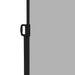 Light Grey 400 x 160cm Retractable Side Awning Privacy Screen for Garden or Patio by Outsunny