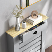 Grey Radiator Cover with Drawer Stylish, 95.5H x 78Wcm by HOMCOM