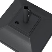 Black 60kg Garden Parasol Base With Wheels Fillable With Water Or Sand For Stability