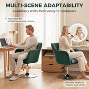 Swivel Lounge Chair Dark Green - image 6
